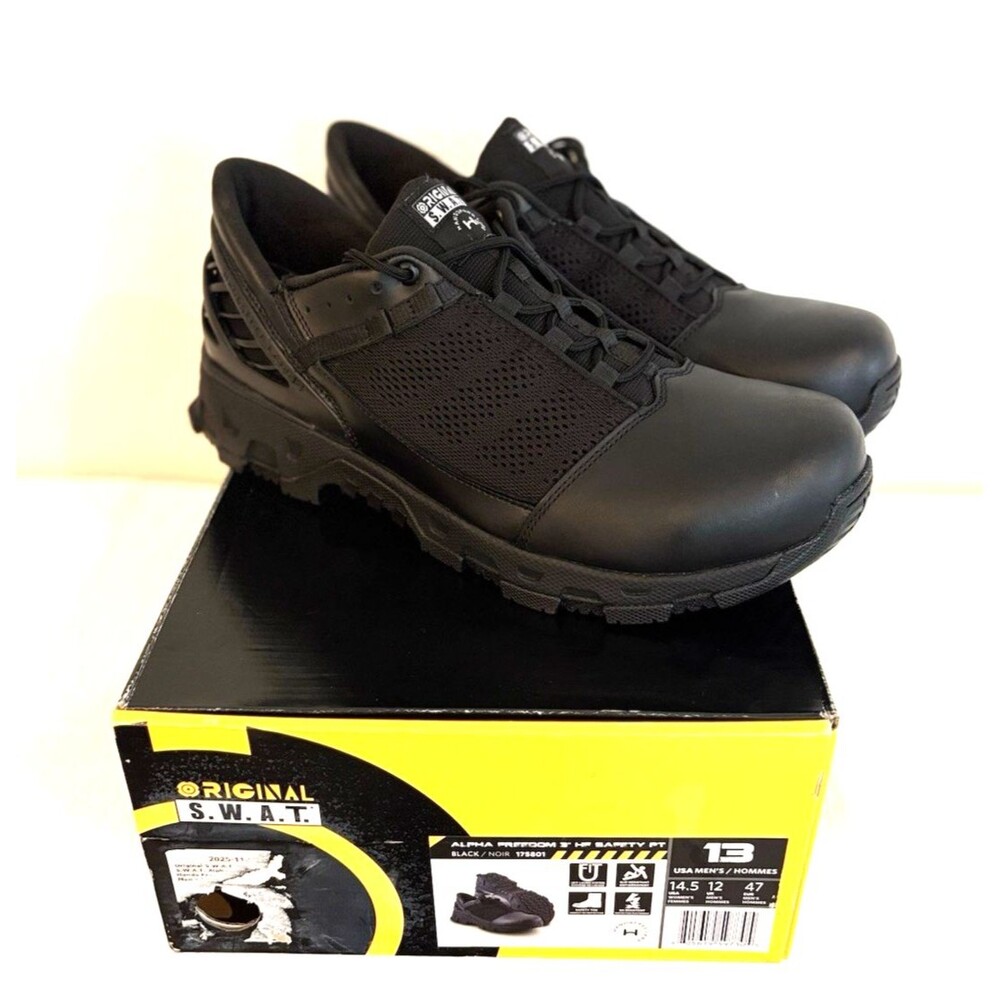 Men's Black Tactical Boots - Low Cut